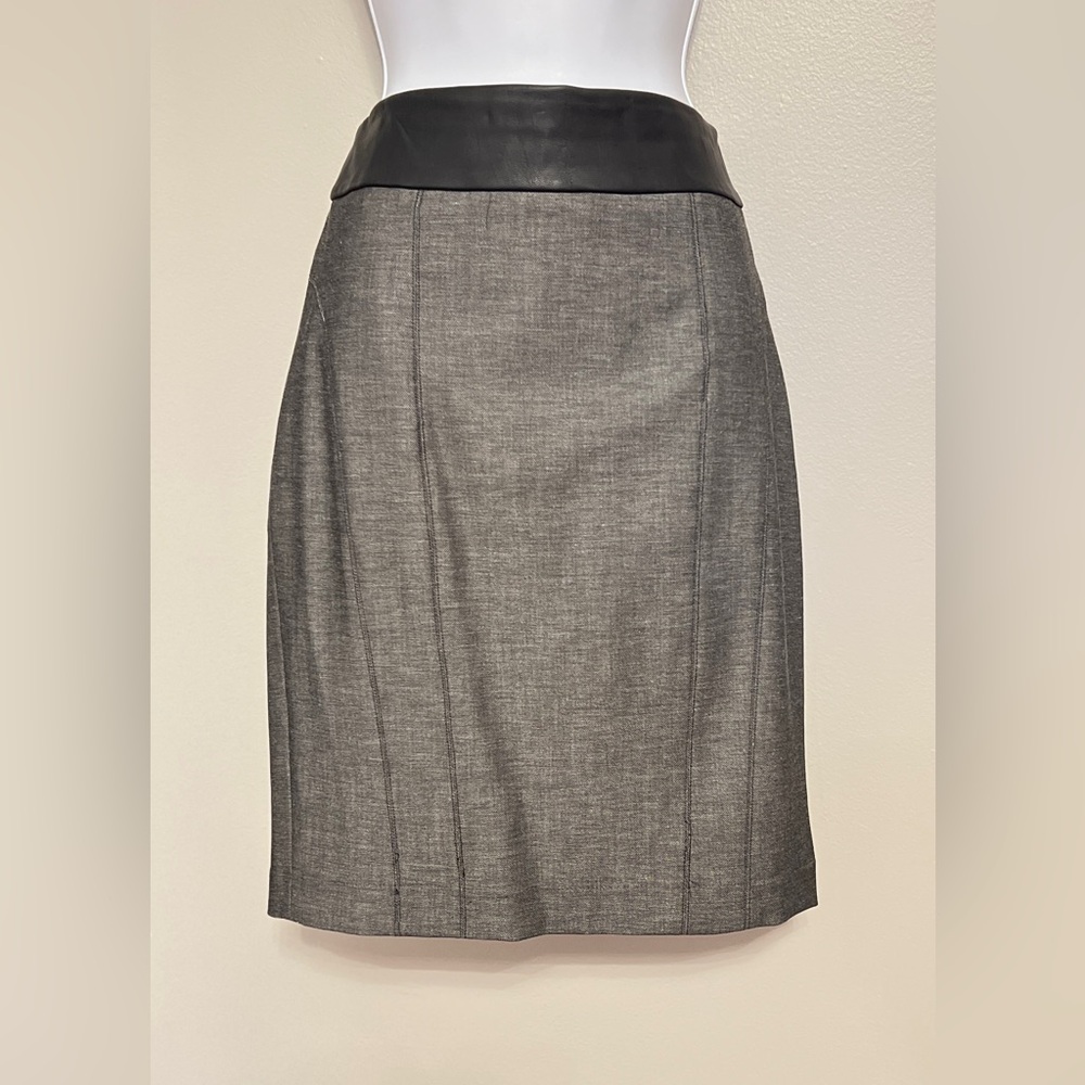 Express excellent condition pencil gray skirt, size 4.